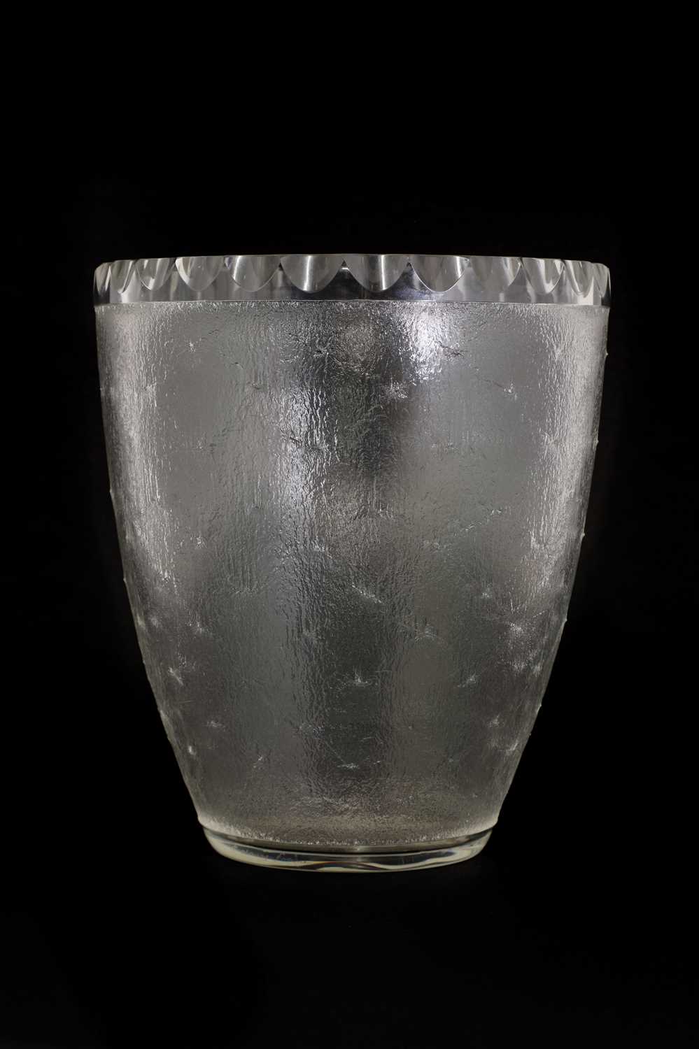 A Daum Nancy glass vase,