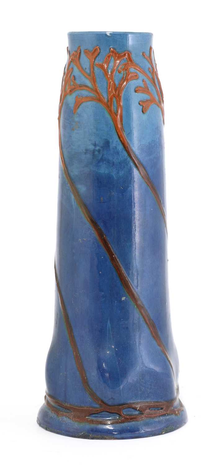 A German Art Nouveau pottery vase, - Image 2 of 10