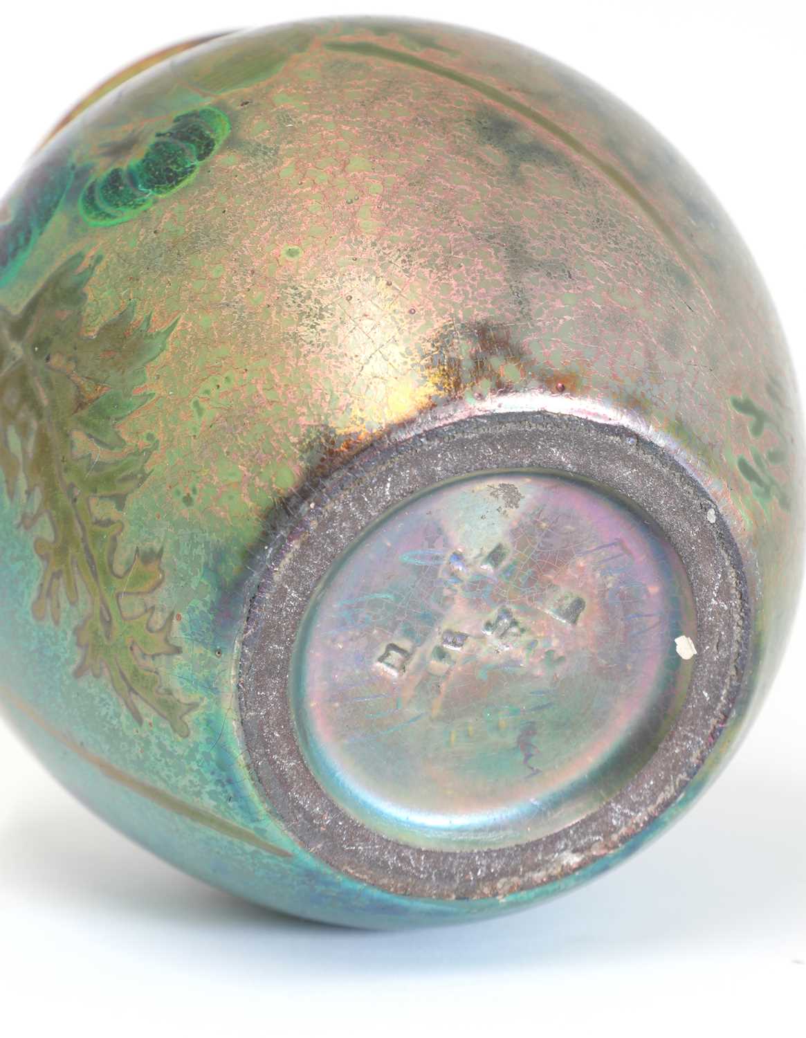 A Clément Massier 'Golfe Juan' iridescent lustre vase, - Image 4 of 4