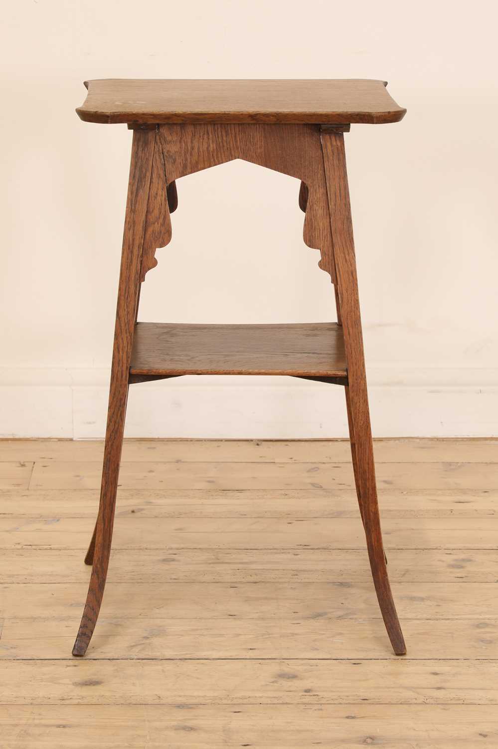 A Liberty-style oak lamp table, - Image 2 of 3