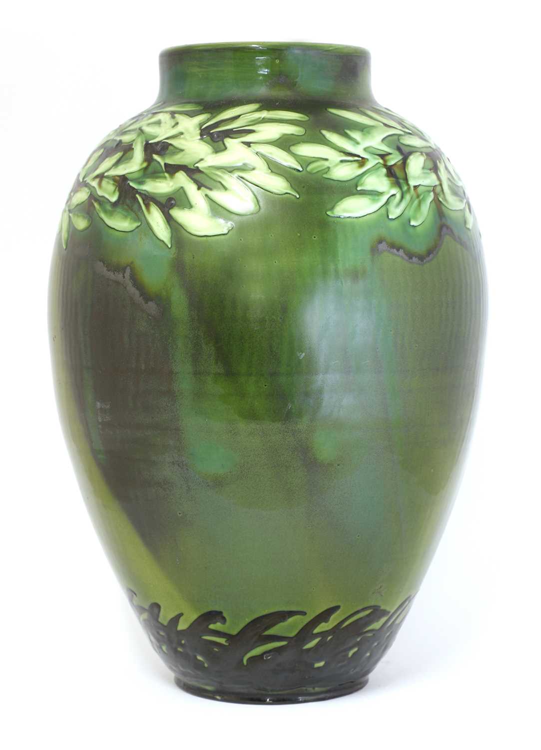 A German Art Nouveau pottery vase, - Image 4 of 10