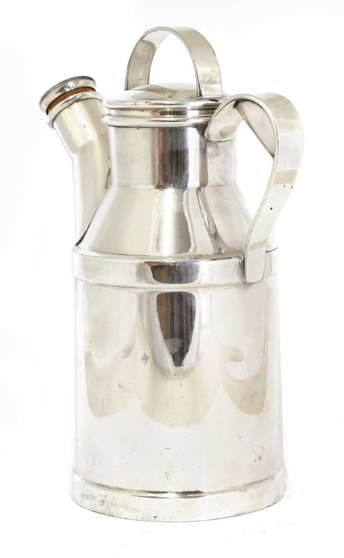 An American Art Deco silver-plated cocktail shaker, - Bild 2 aus 5
