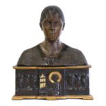 A Goldscheider terracotta bust,