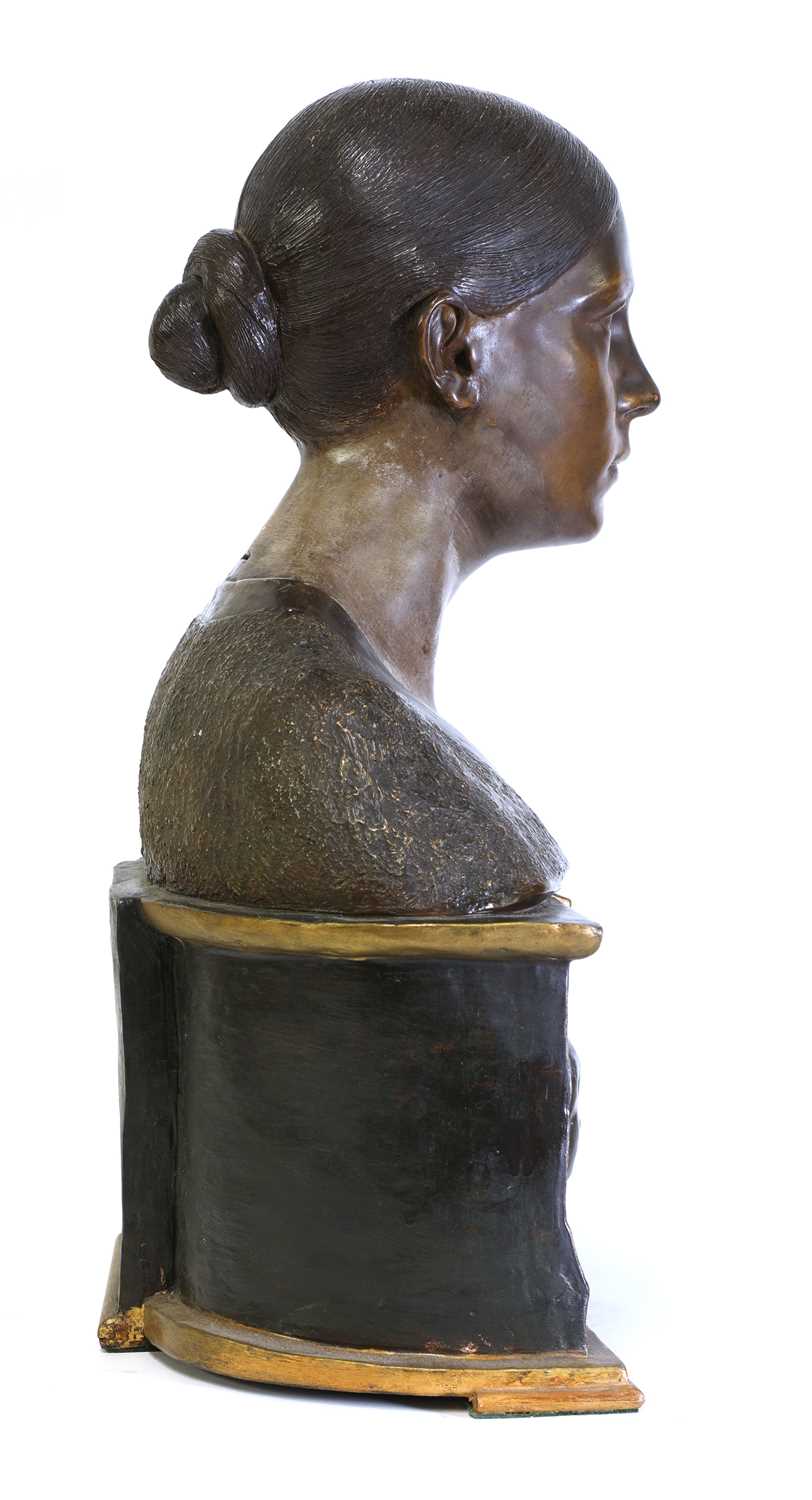 A Goldscheider terracotta bust, - Image 3 of 7