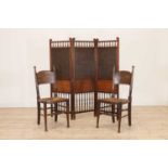 A pair of William Birch oak chairs,