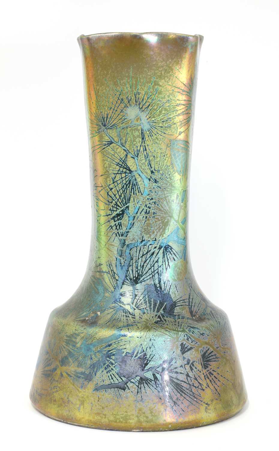 A Clément Massier 'Golfe Juan' iridescent lustre vase, - Image 2 of 12