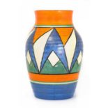 A Clarice Cliff 'Diamonds' Isis jug,