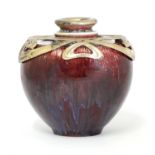 An Art Nouveau sang-de-boeuf glazed vase,
