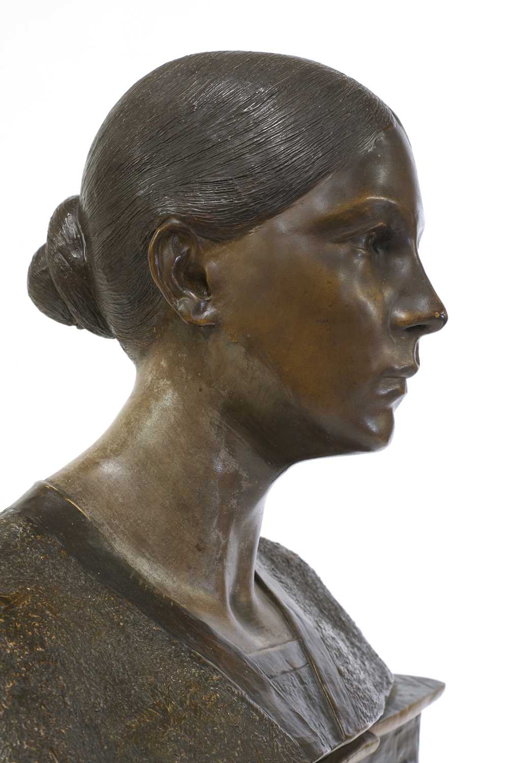 A Goldscheider terracotta bust, - Image 7 of 7