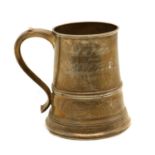 A silver mug,