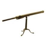 A brass telescope,