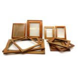 A group of nine picture frames