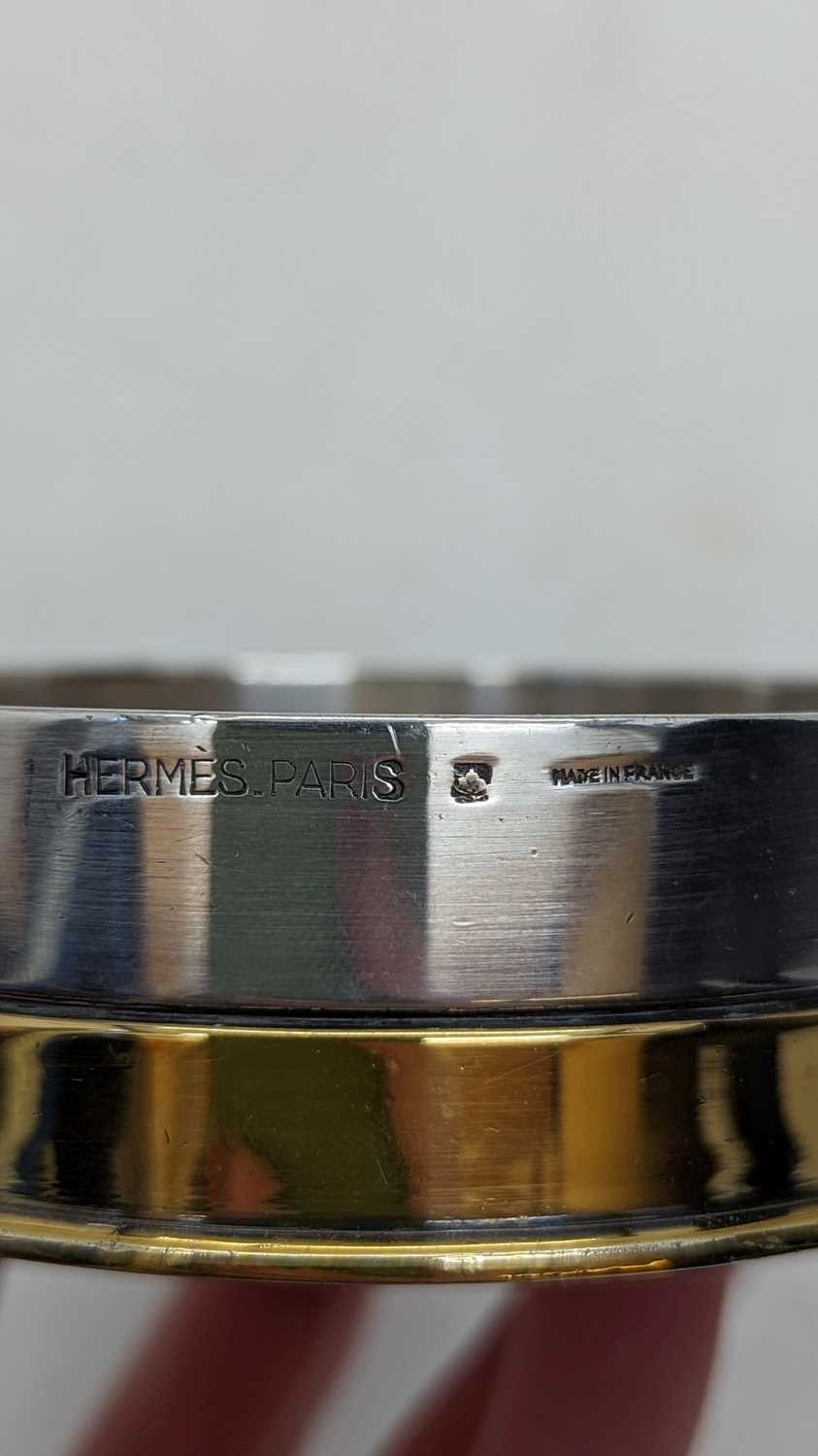 An Hermès silver and gold plated novelty table lighter, - Image 8 of 9