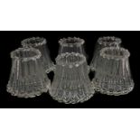 A collection of six hand-blown shades,