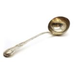 A Victorian Scottish silver ladle,