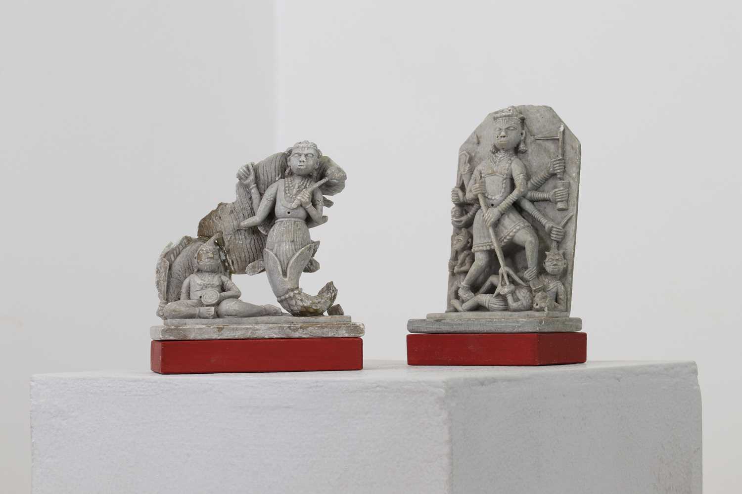 A pair of soapstone carvings - Image 2 of 3