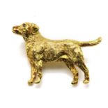 An 18ct gold dog brooch, by Harriet Glen,