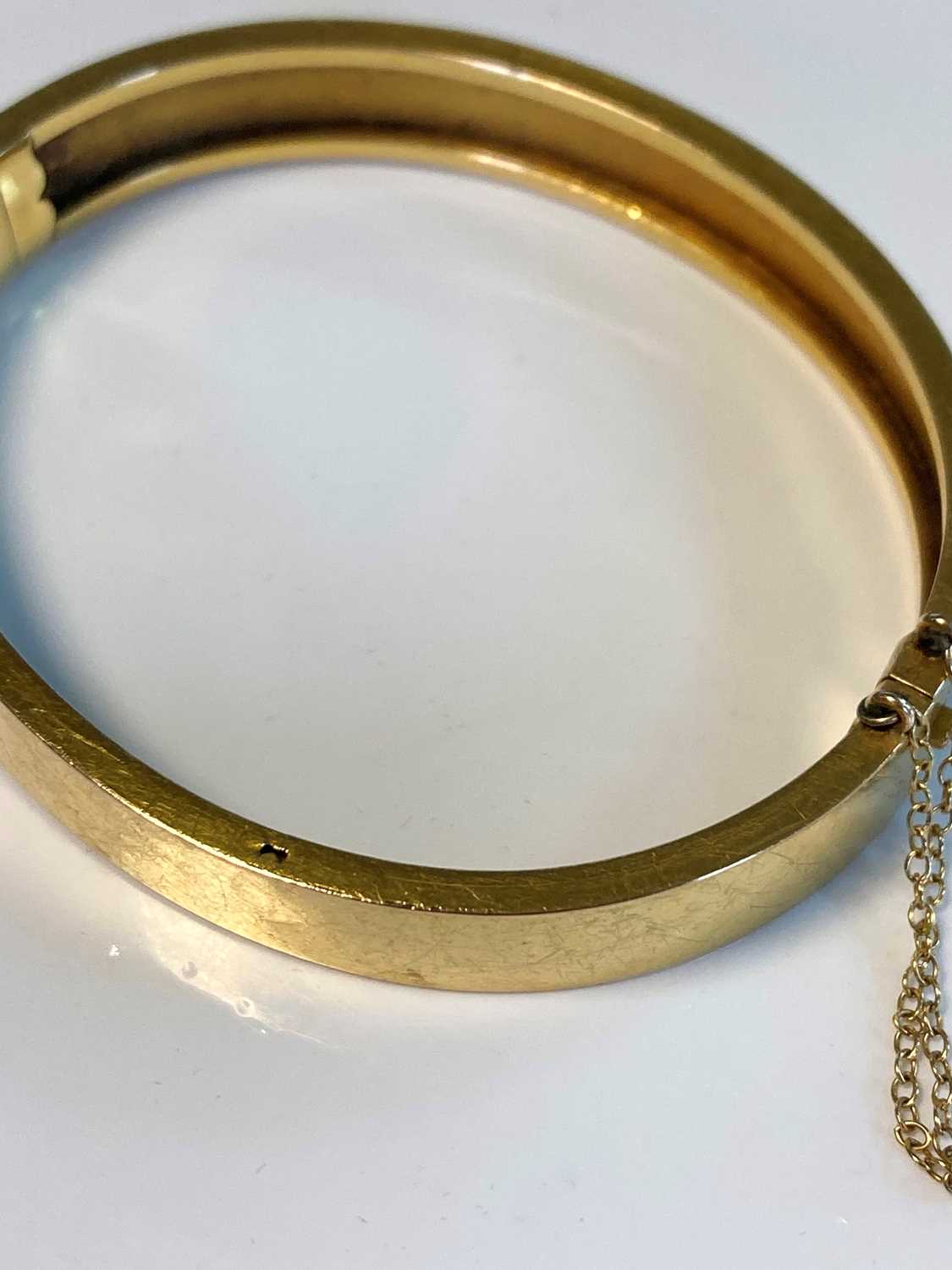 A Victorian gold split pearl bangle, - Image 7 of 7