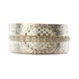 A Victorian sterling silver bangle,