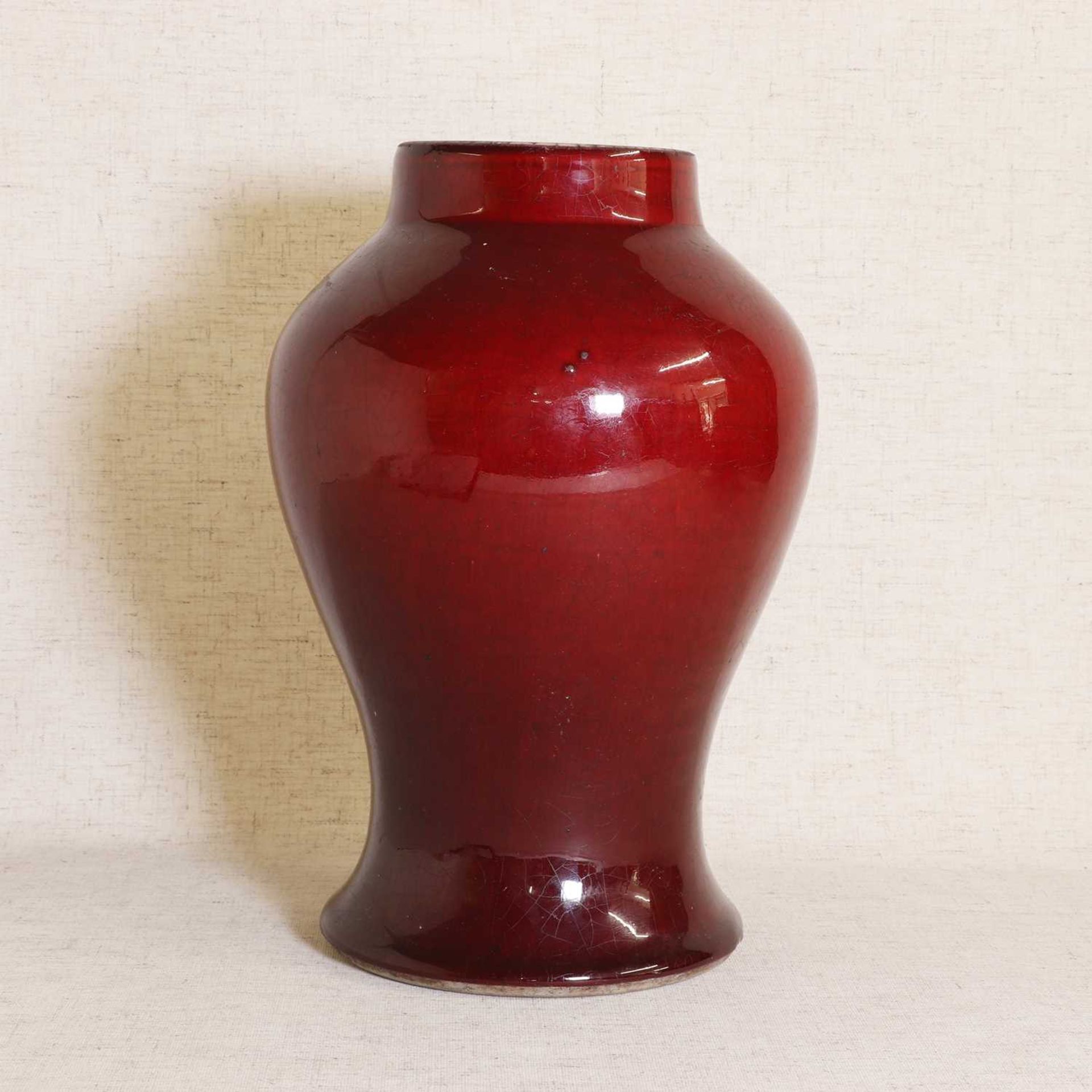 A Chinese sang-de-boeuf vase,