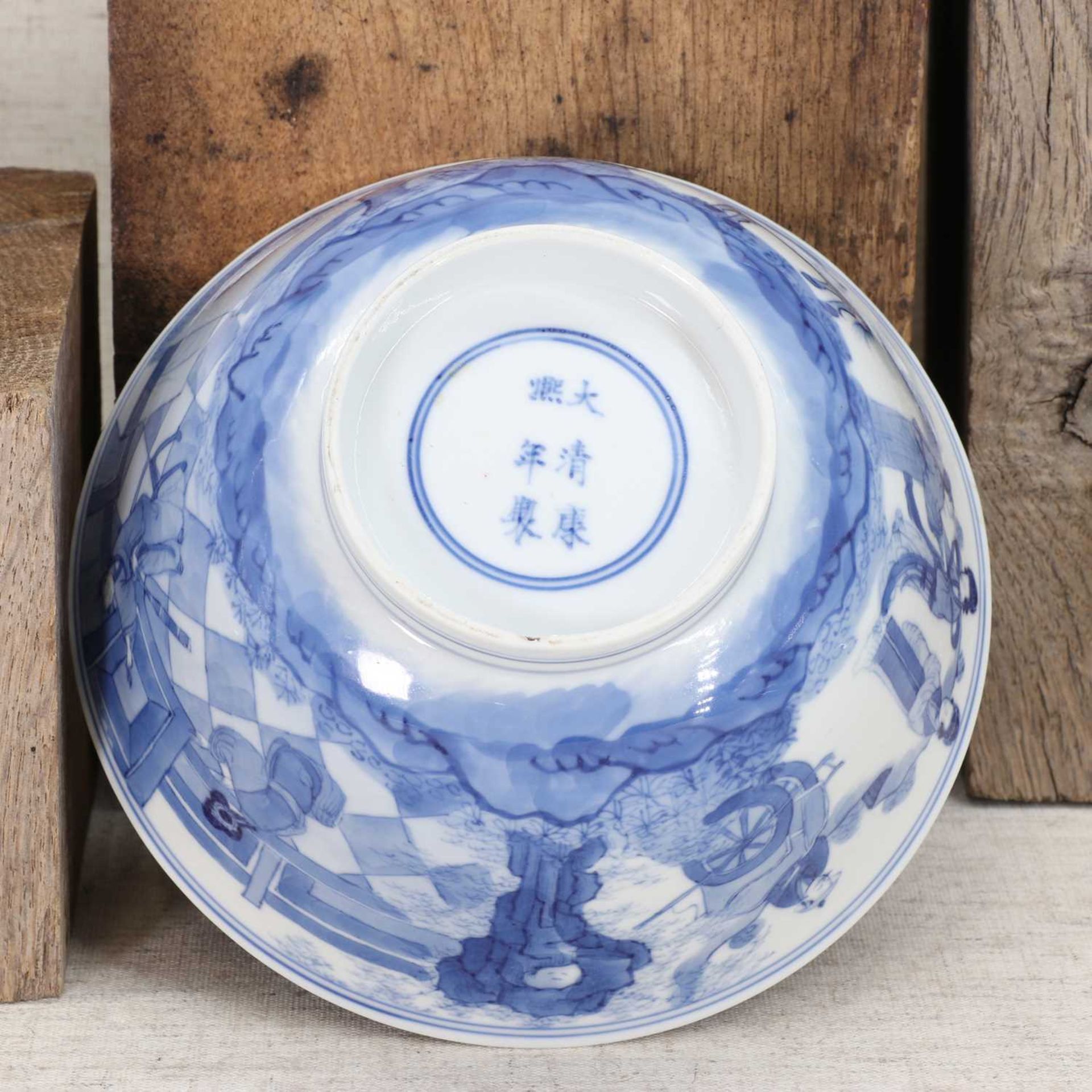 A Chinese blue and white bowl, - Image 6 of 6