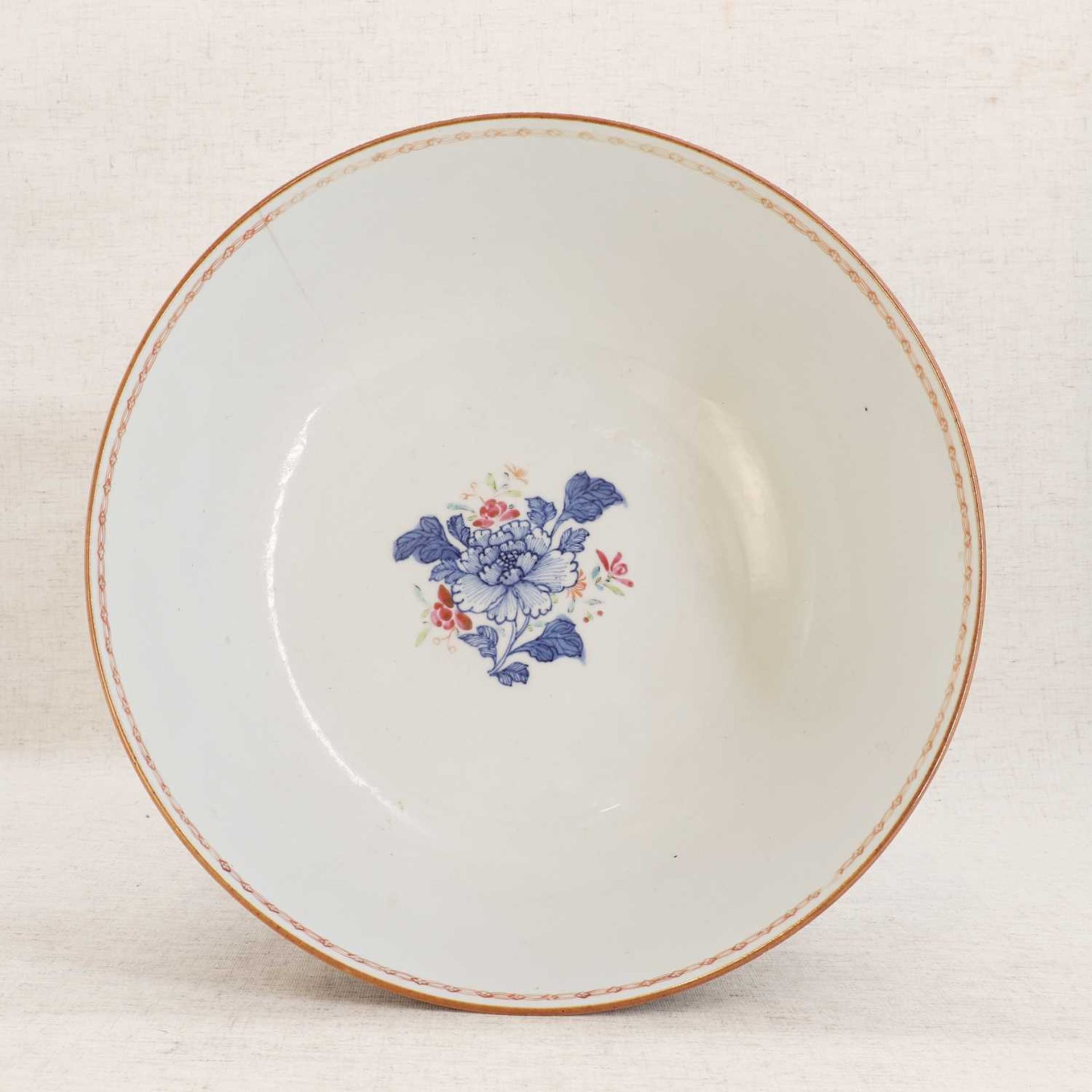 A Chinese famille rose punch bowl, - Image 5 of 6