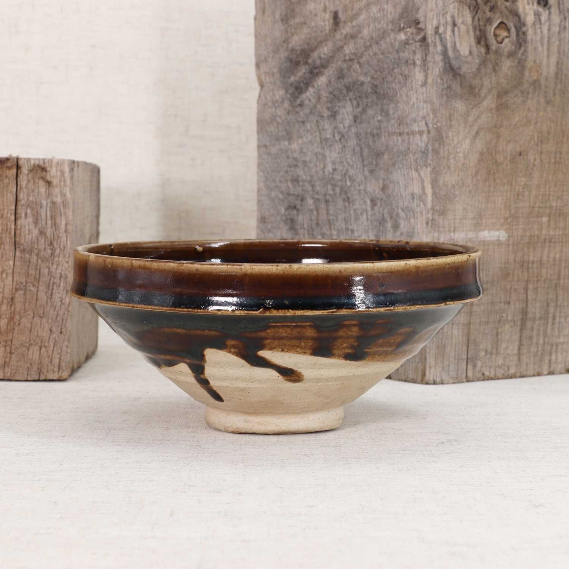 A Chinese Henan kiln black-glazed bowl, - Image 3 of 5