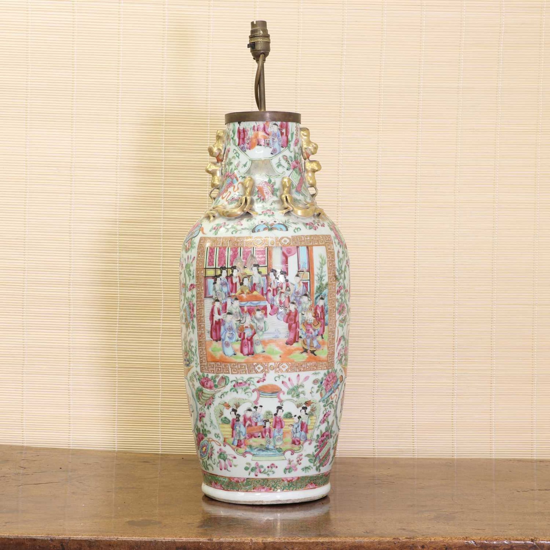A Chinese Canton famille rose vase,