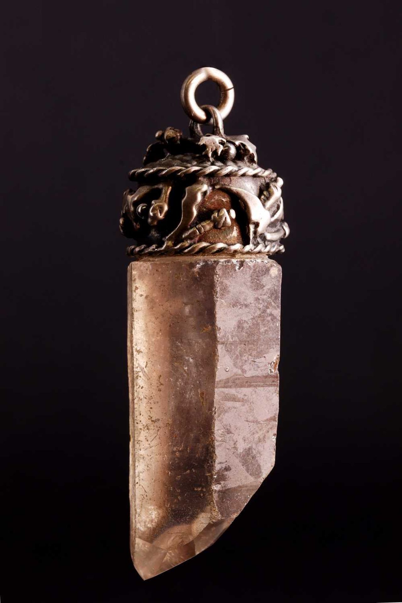 A rock crystal finger or 'charivari', - Image 3 of 12