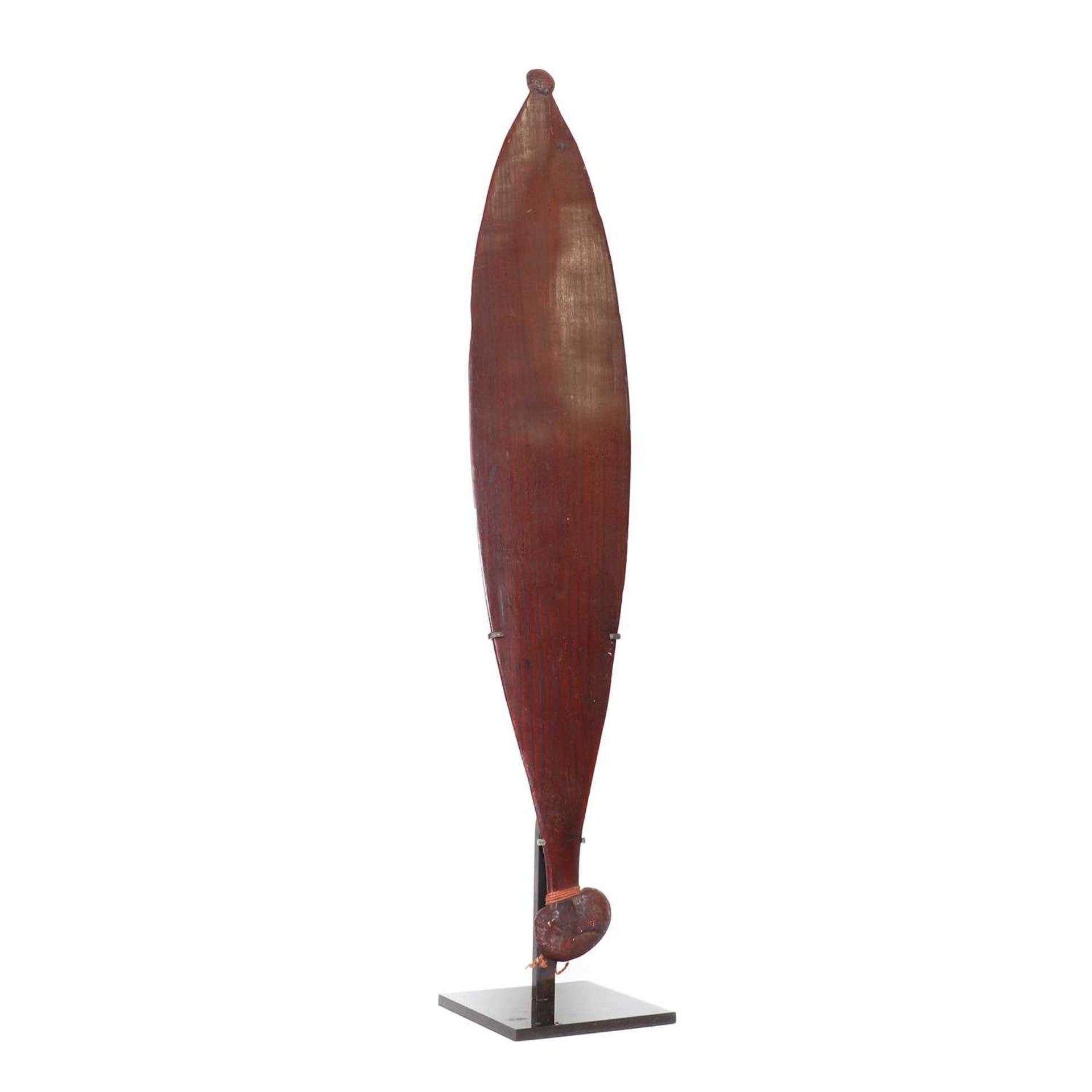 An Australian Aboriginal hardwood spear thrower or 'Meru', - Image 3 of 7