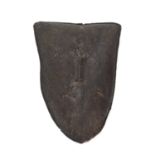 A Kirdi leather shield,