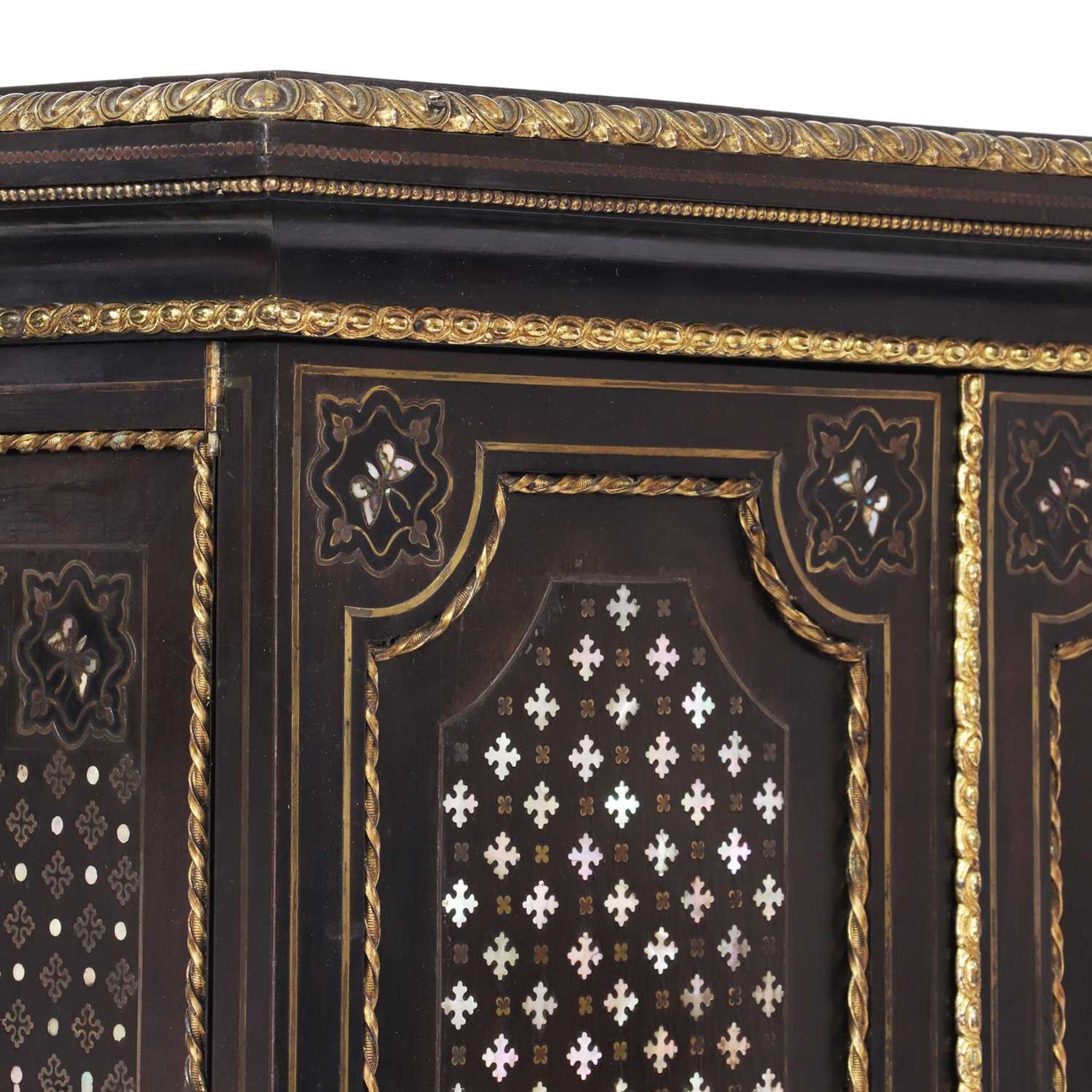 An ebony collector's cabinet, - Image 8 of 12