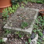 A large Cotswold stone trough,