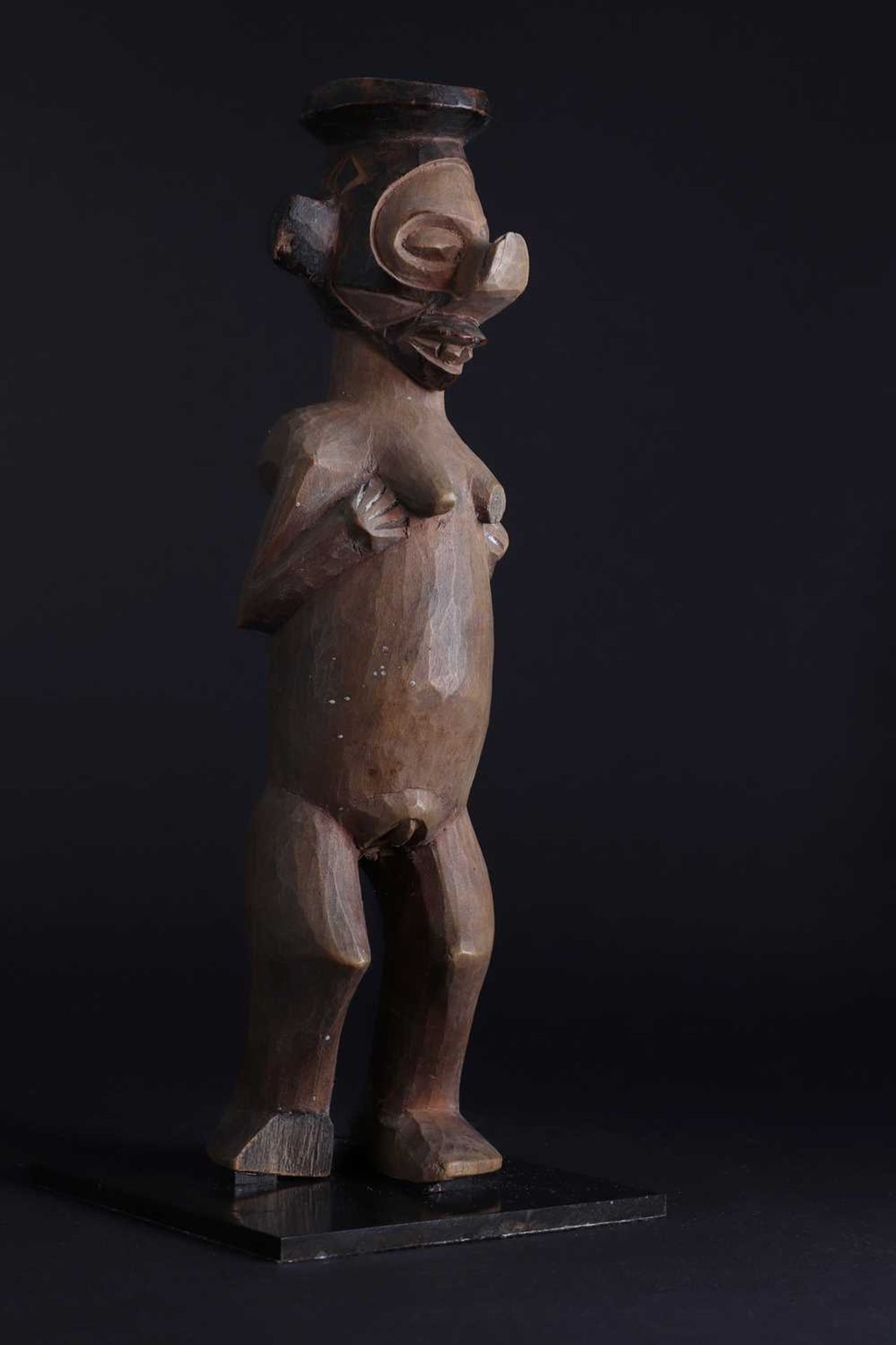 A Yaka People carved wood female figure, - Image 7 of 7