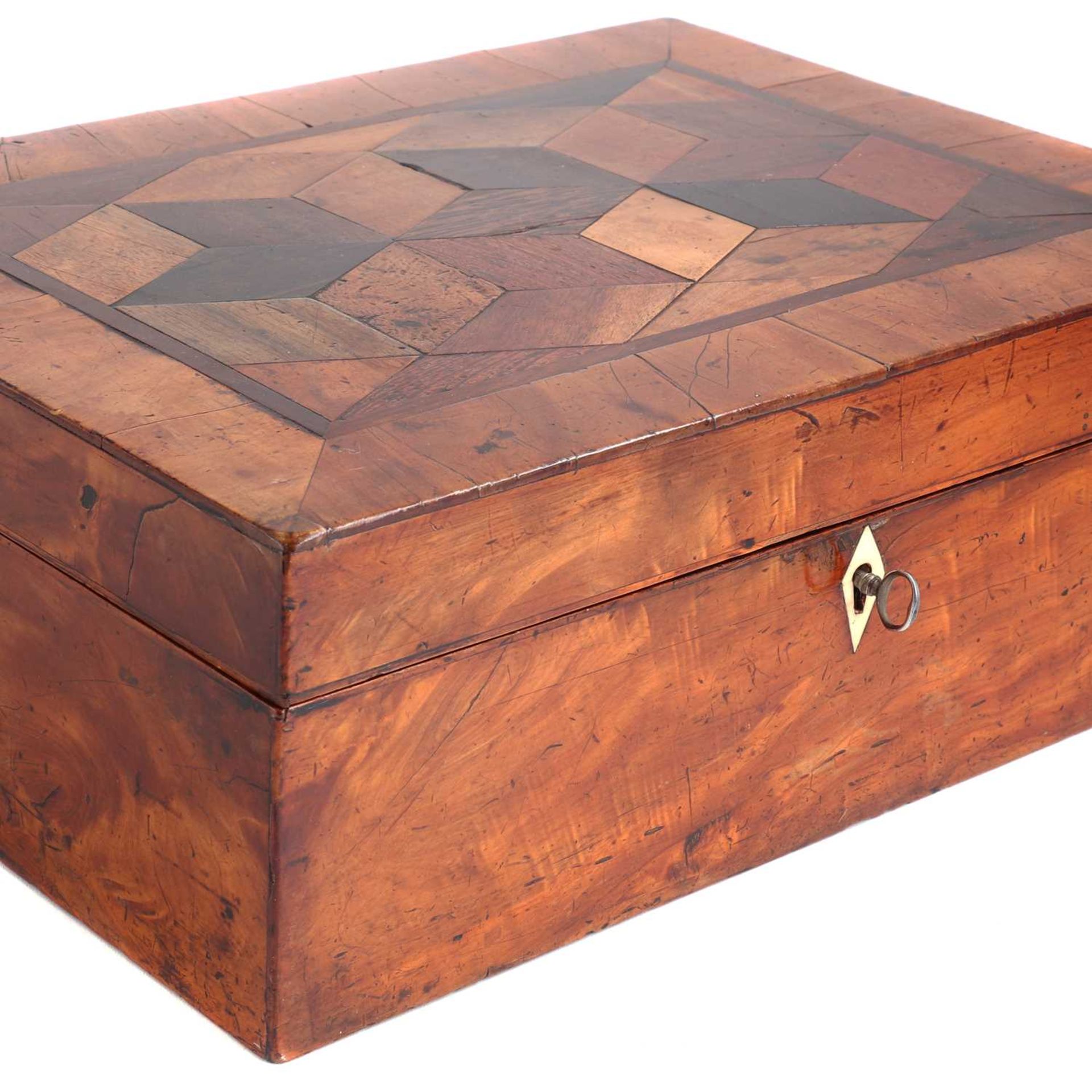 A specimen wood sewing box, - Image 2 of 11