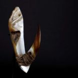 An Oceanic mother-of-pearl bonito fish hook,
