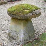 A Cotswold low stone staddle stone