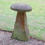 A sandstone staddle stone,