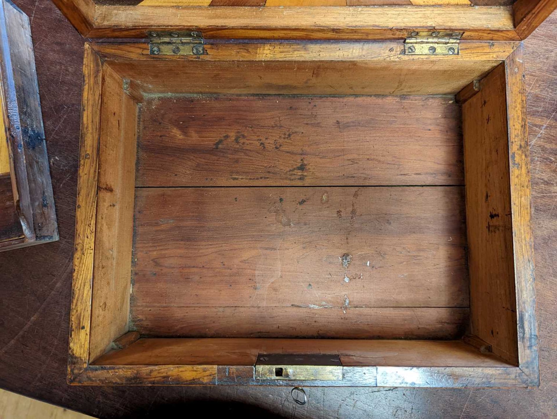 A specimen wood sewing box, - Image 8 of 11