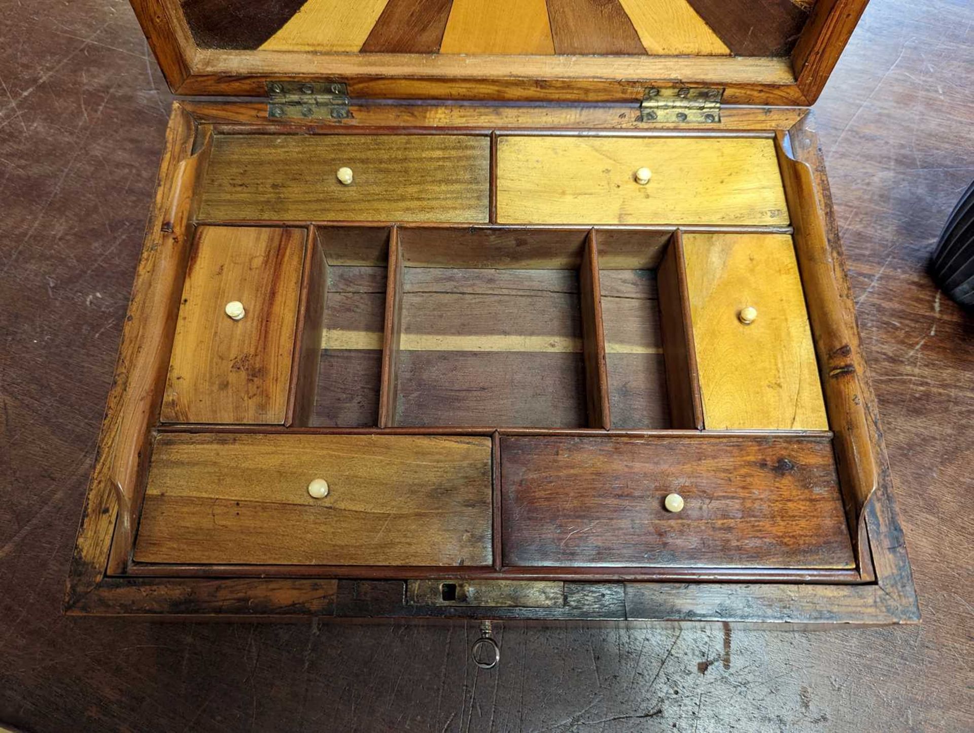 A specimen wood sewing box, - Image 9 of 11