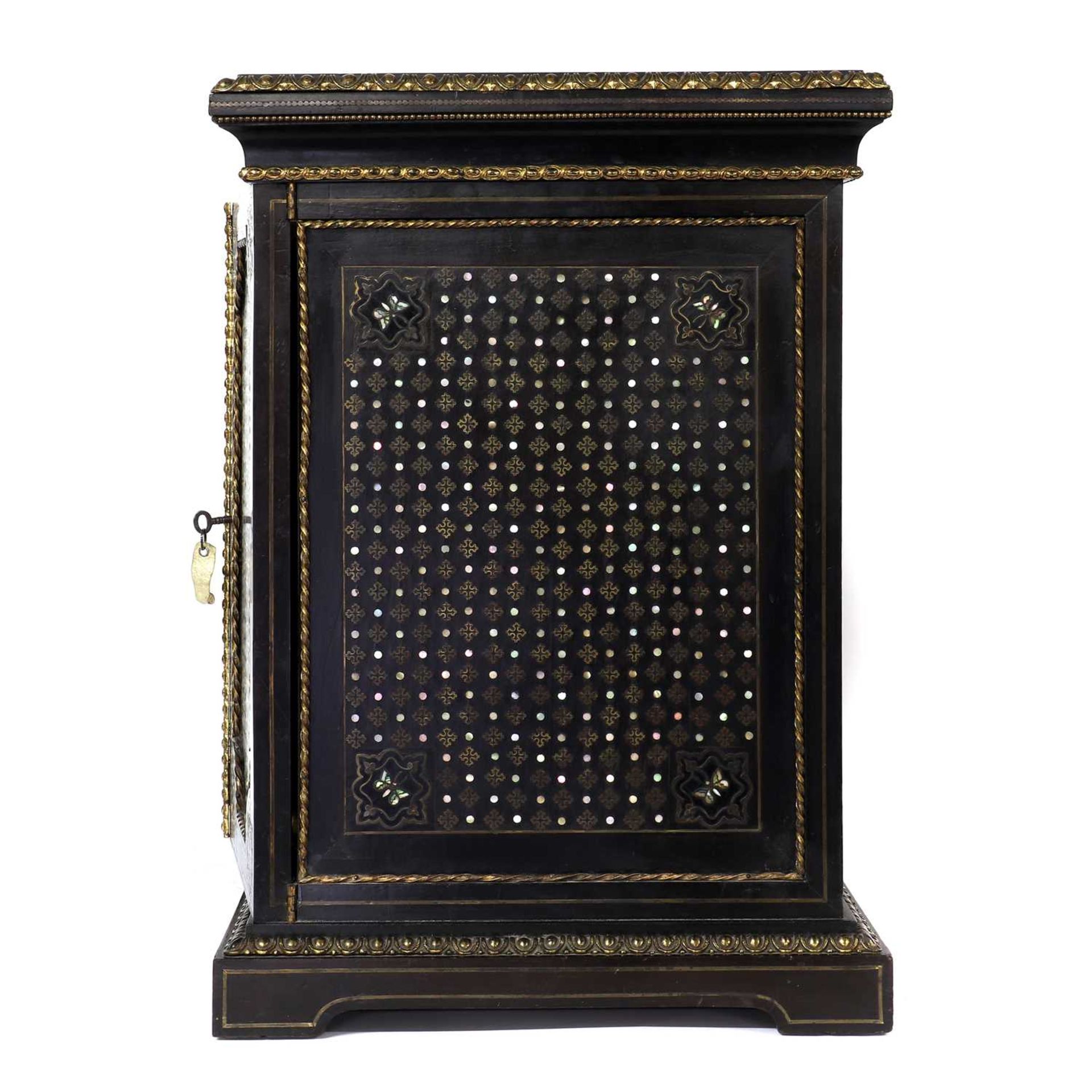 An ebony collector's cabinet, - Image 9 of 12