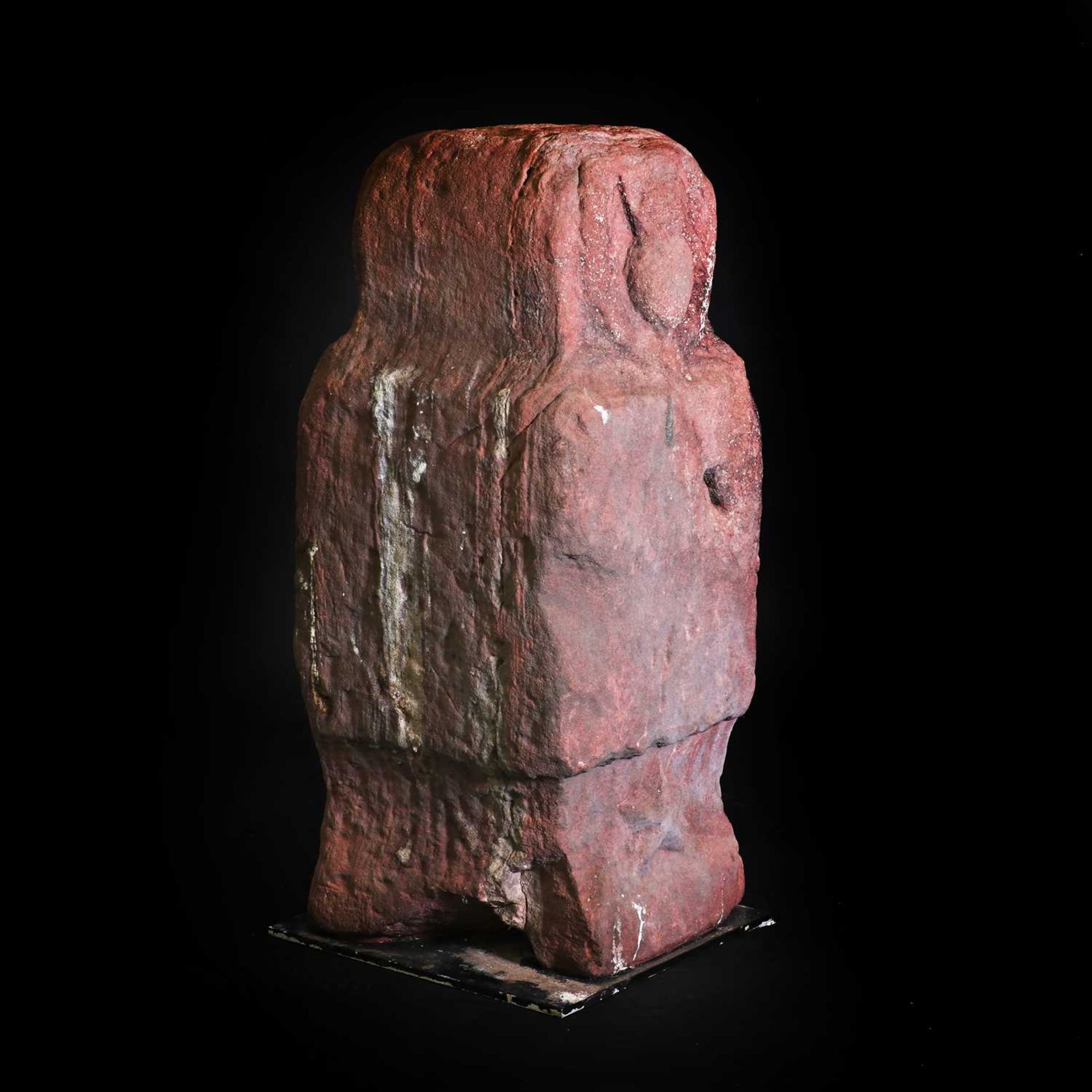 A sandstone cross or column plinth, - Image 3 of 3