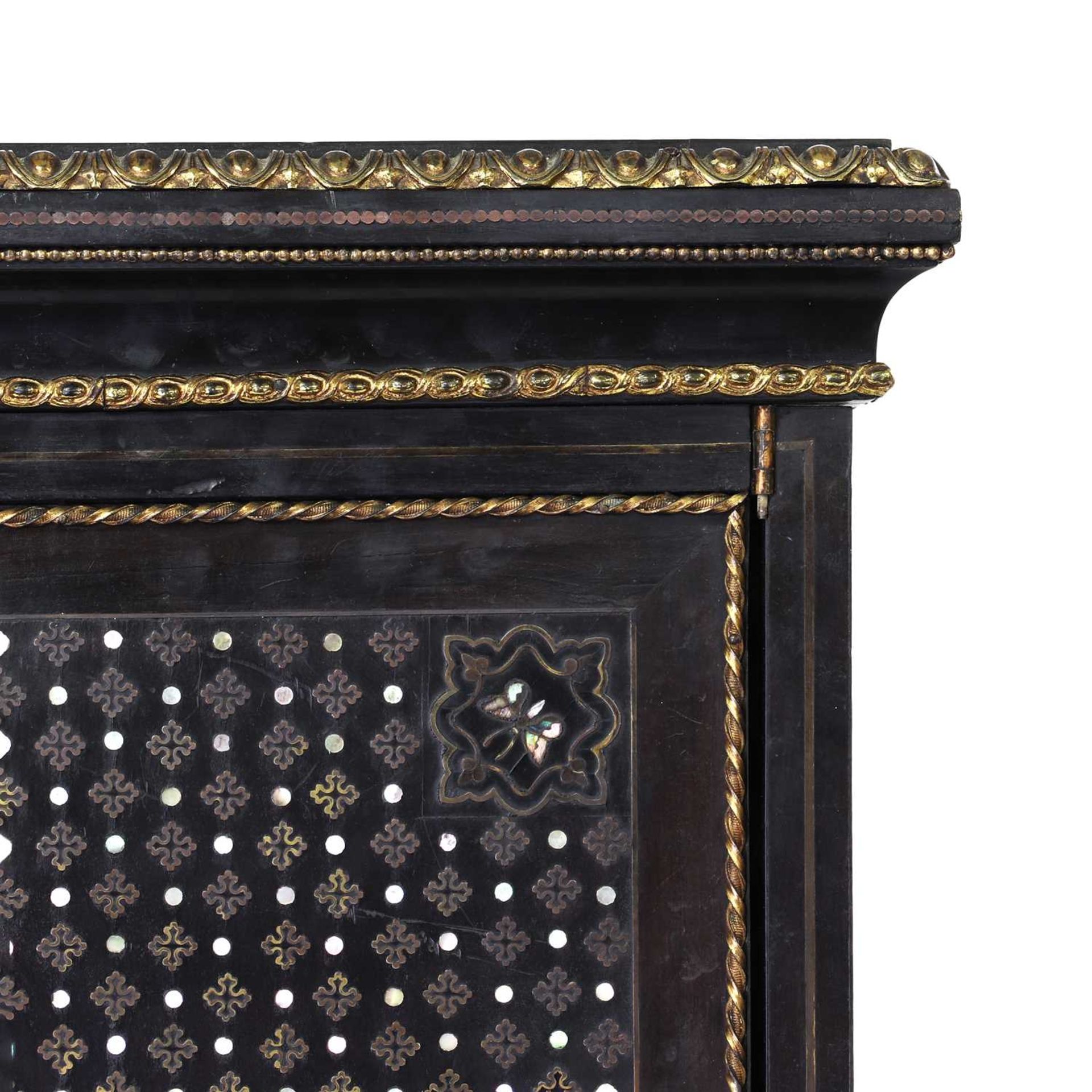 An ebony collector's cabinet, - Image 6 of 12