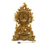 A French ormolu mantle clock