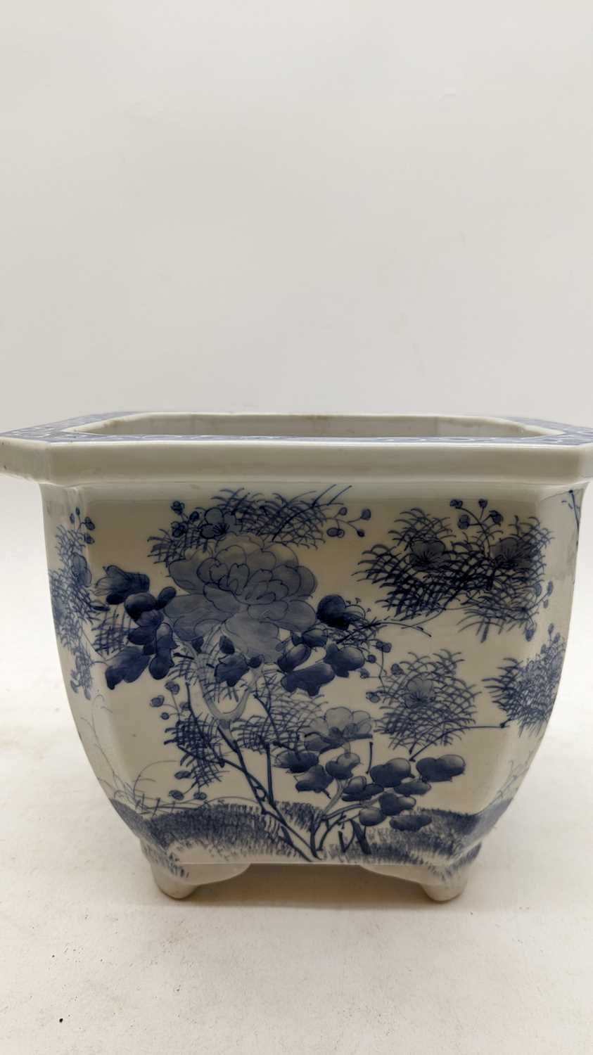 A group of four Chinese blue and white planters - Image 15 of 28