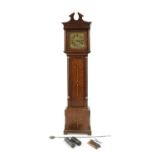 A oak eight day longcase clock,