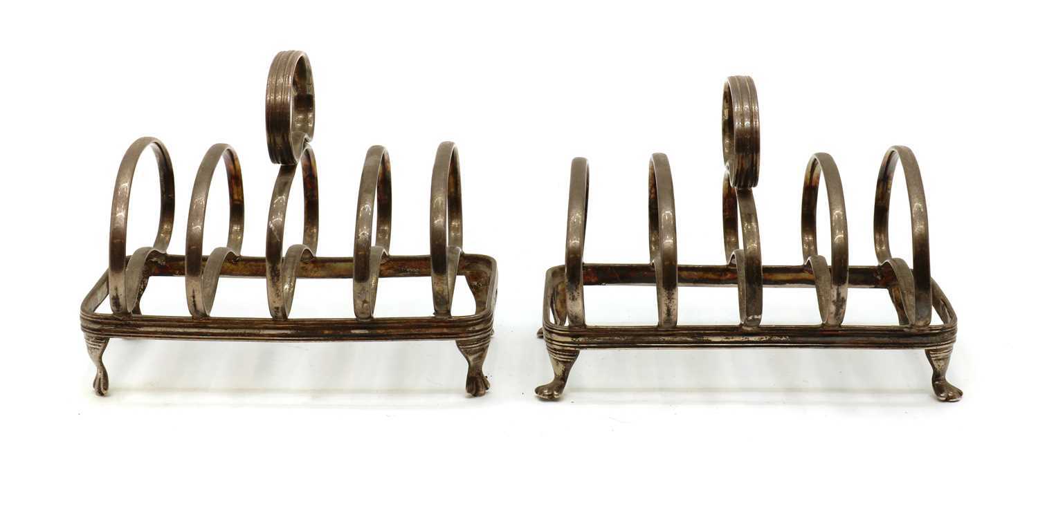 A pair of silver toast racks - Image 3 of 3