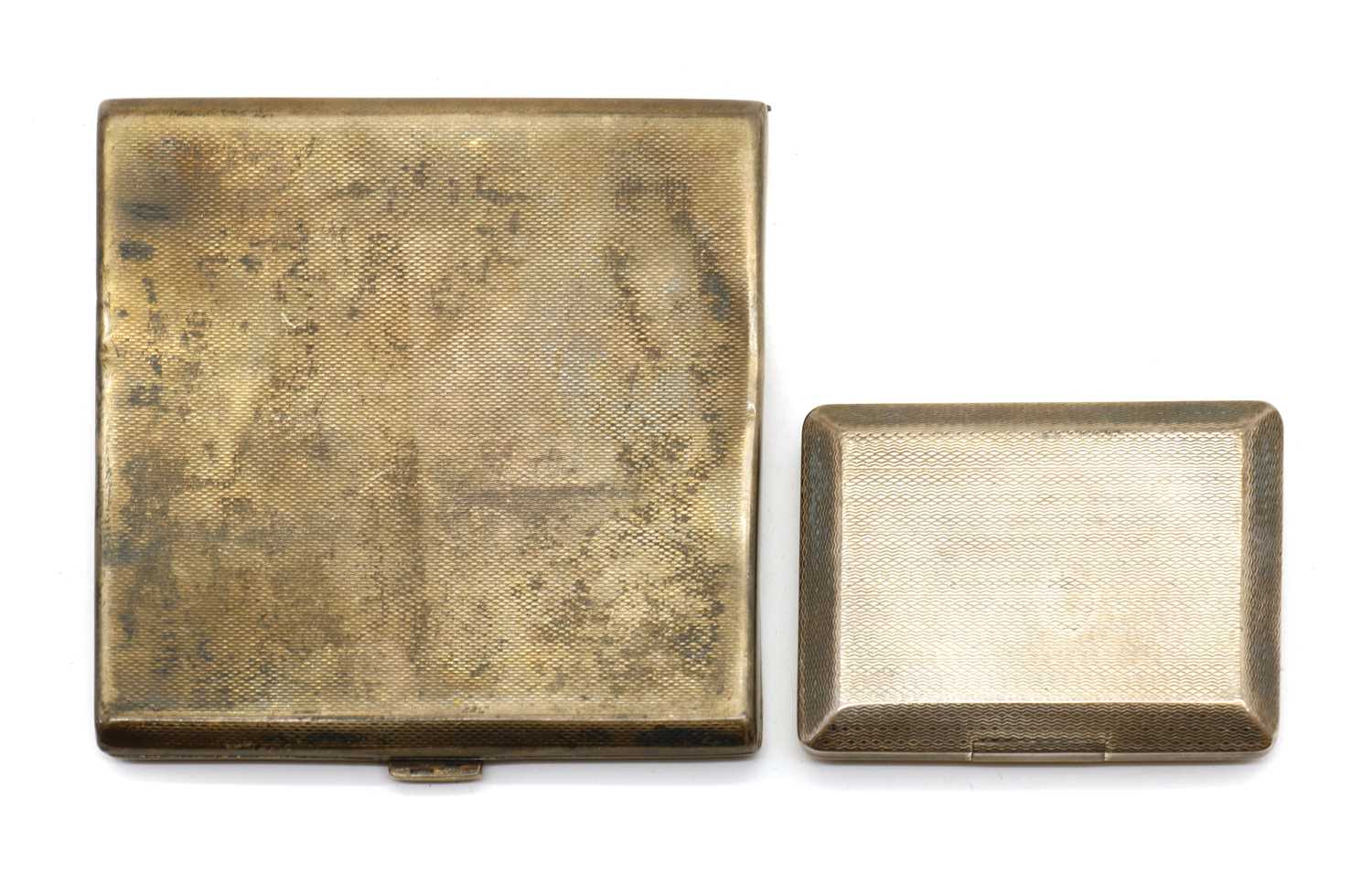 A silver matchbook case,