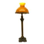 A Palmer & Co brass lamp,