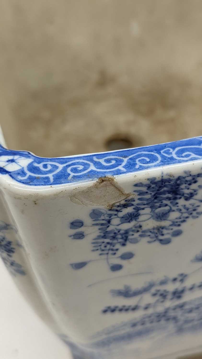 A group of four Chinese blue and white planters - Image 18 of 28